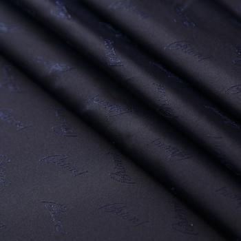 Ткань подкладочная 045-16710 иссиня-черный жаккардовый
